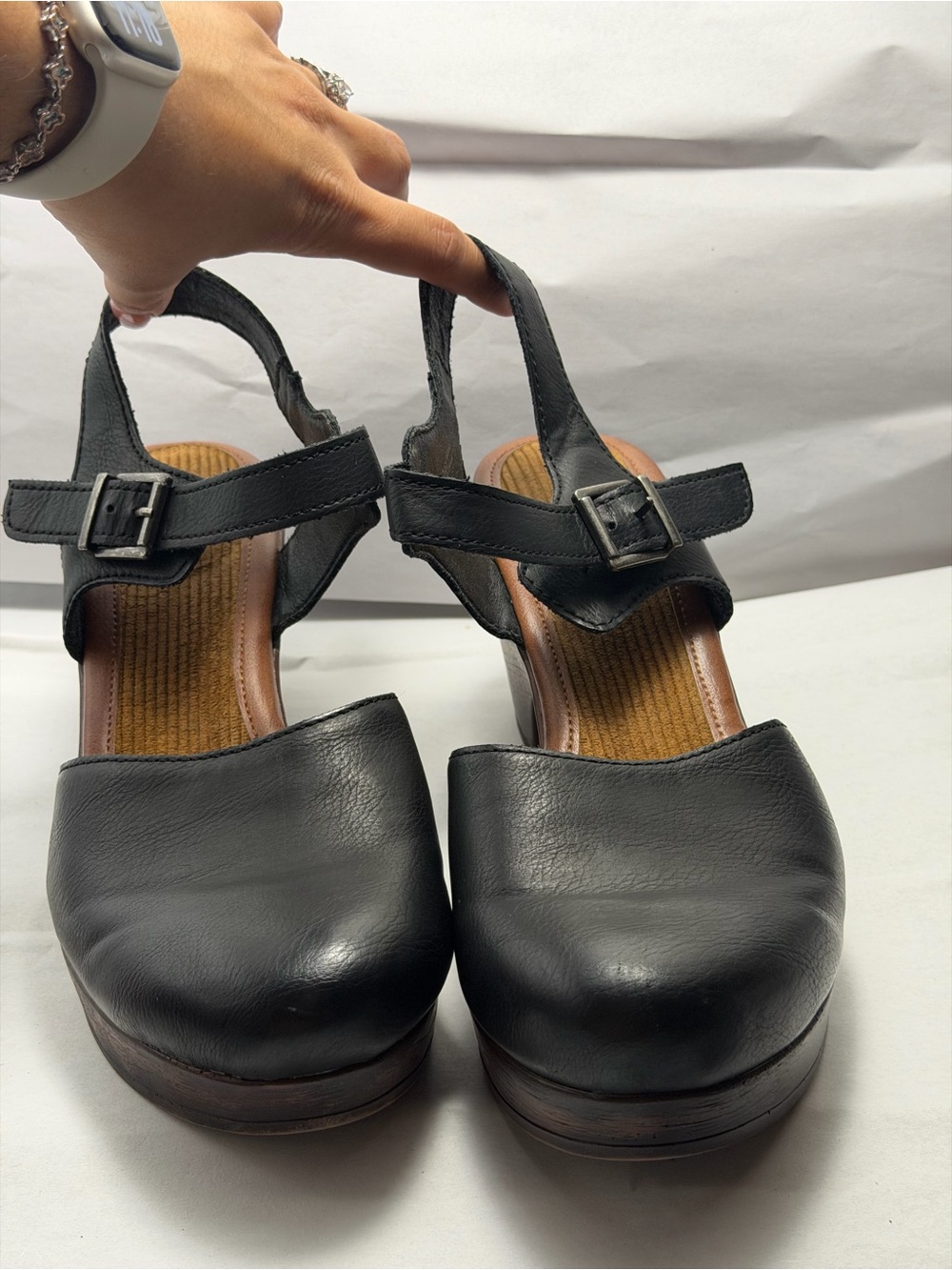 b.o.c. Born Concept Natasha Platform Clog Sandal Black Women's Size 11 M